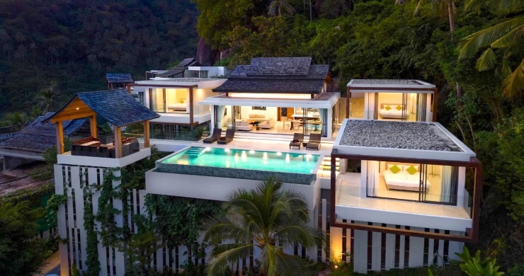 Stylish Luxury 3 Bed Tropical Villa for Sale in Lamai